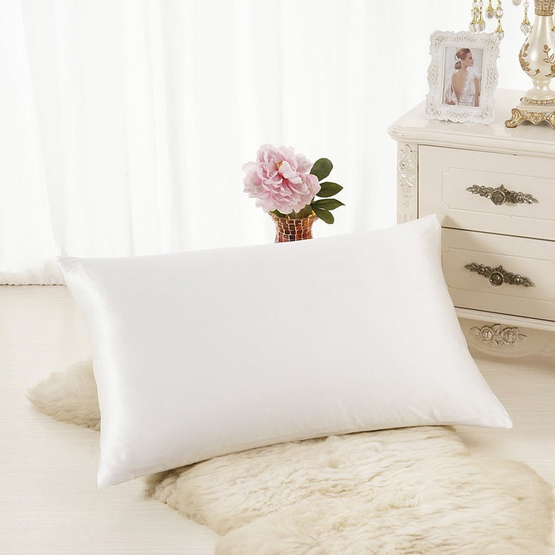 Satin Silk Pillowcase – Solid Color Ice Silk Single Pillow Cover