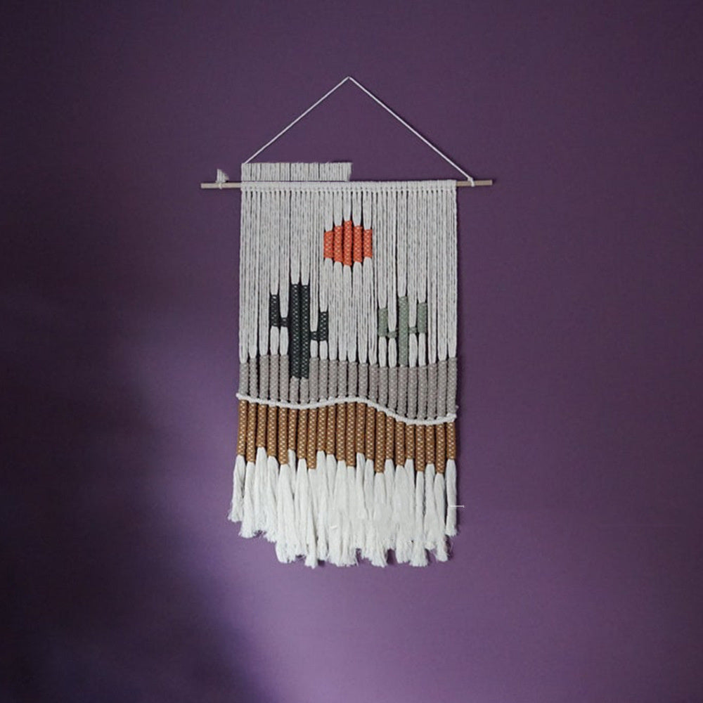 Handwoven Landscape Tapestry – Fringe Home Decor