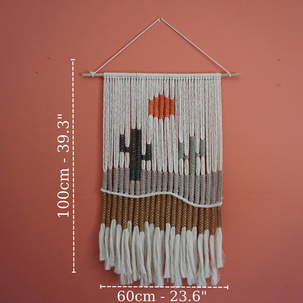 Handwoven Landscape Tapestry – Fringe Home Decor