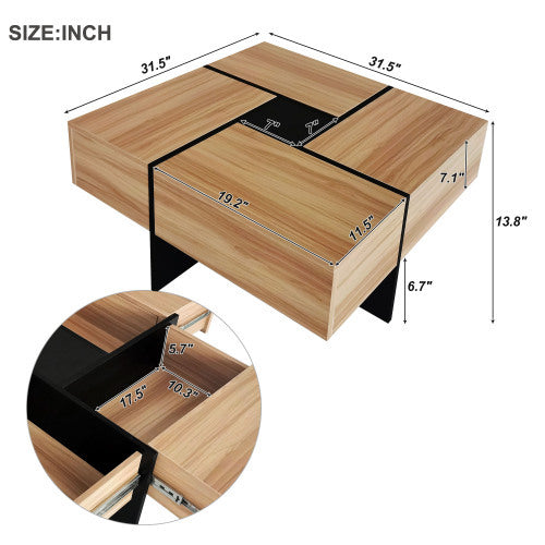 Space-Saving Coffee Table with Secret Storage | Modern Apartment Furniture - Maple Hollow Co.