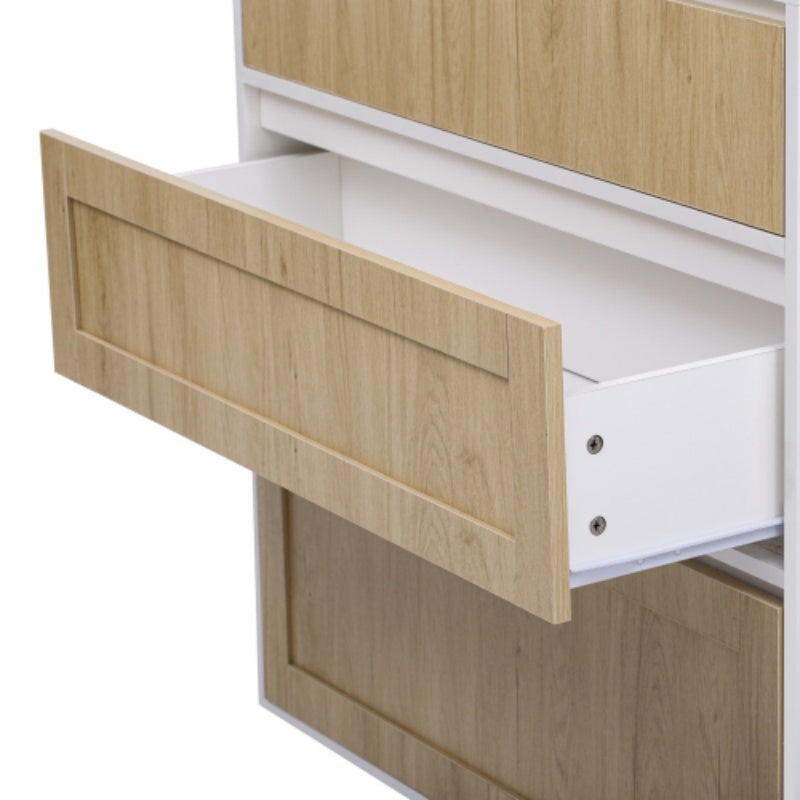 White Solid-Wood Frame 3-Drawer Storage Cabinet - Maple Hollow Co.
