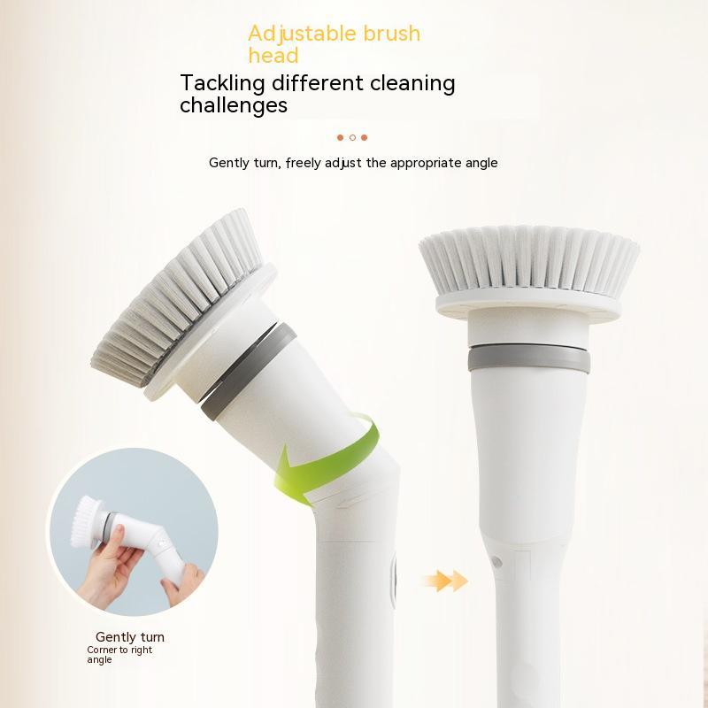 Electric Telescopic Scrubber – Long Handle Multifunction Cleaning Brush