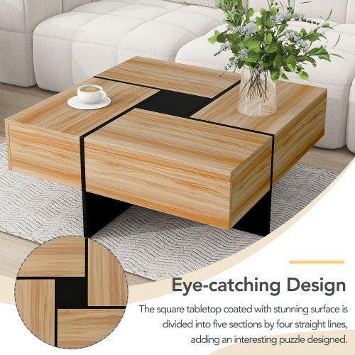 Space-Saving Coffee Table with Secret Storage | Modern Apartment Furniture - Maple Hollow Co.