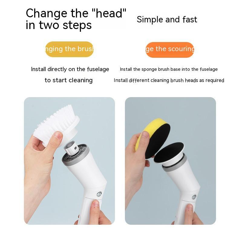 Electric Telescopic Scrubber – Long Handle Multifunction Cleaning Brush