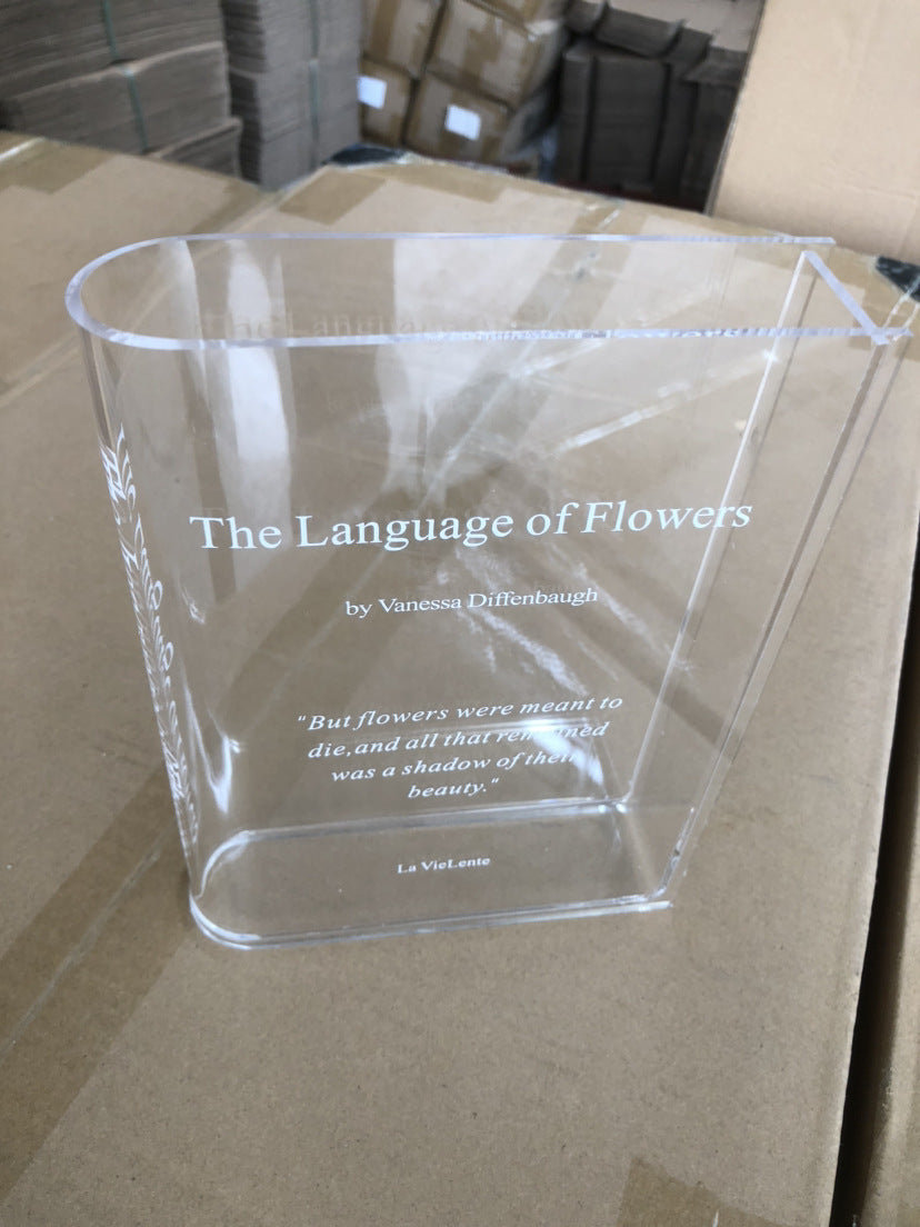 Clear Glass Flower Vase – Modern Transparent Decorative Vase
