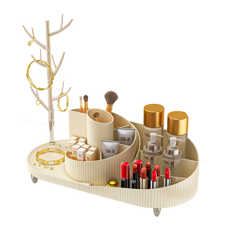 Rotating Makeup Organizer – Jewelry Storage Holder
