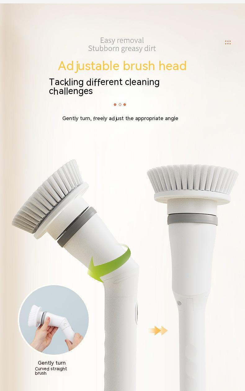 Electric Telescopic Scrubber – Long Handle Multifunction Cleaning Brush